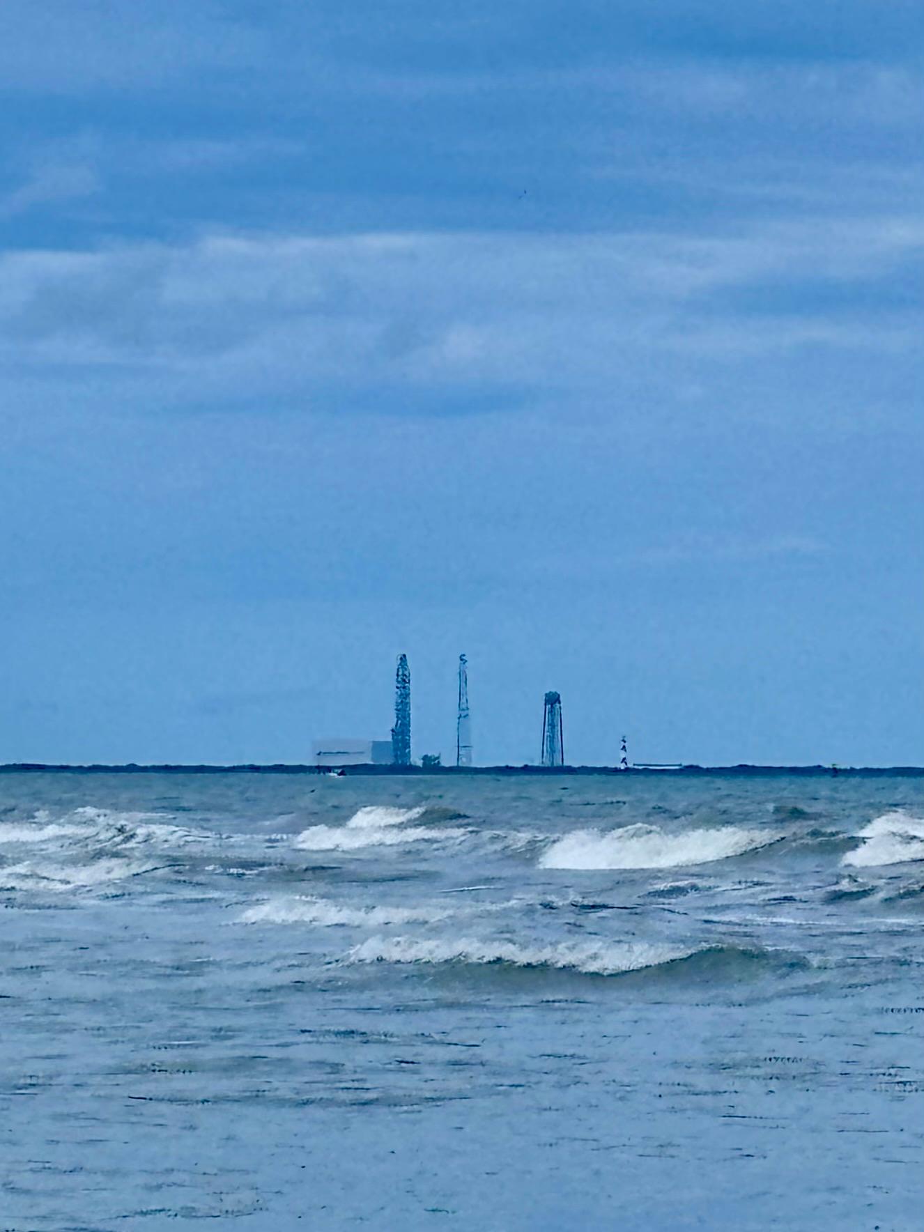 View of launch pads 