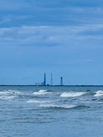 View of launch pads