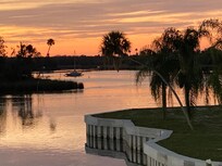 Zimmeraussicht am Abend