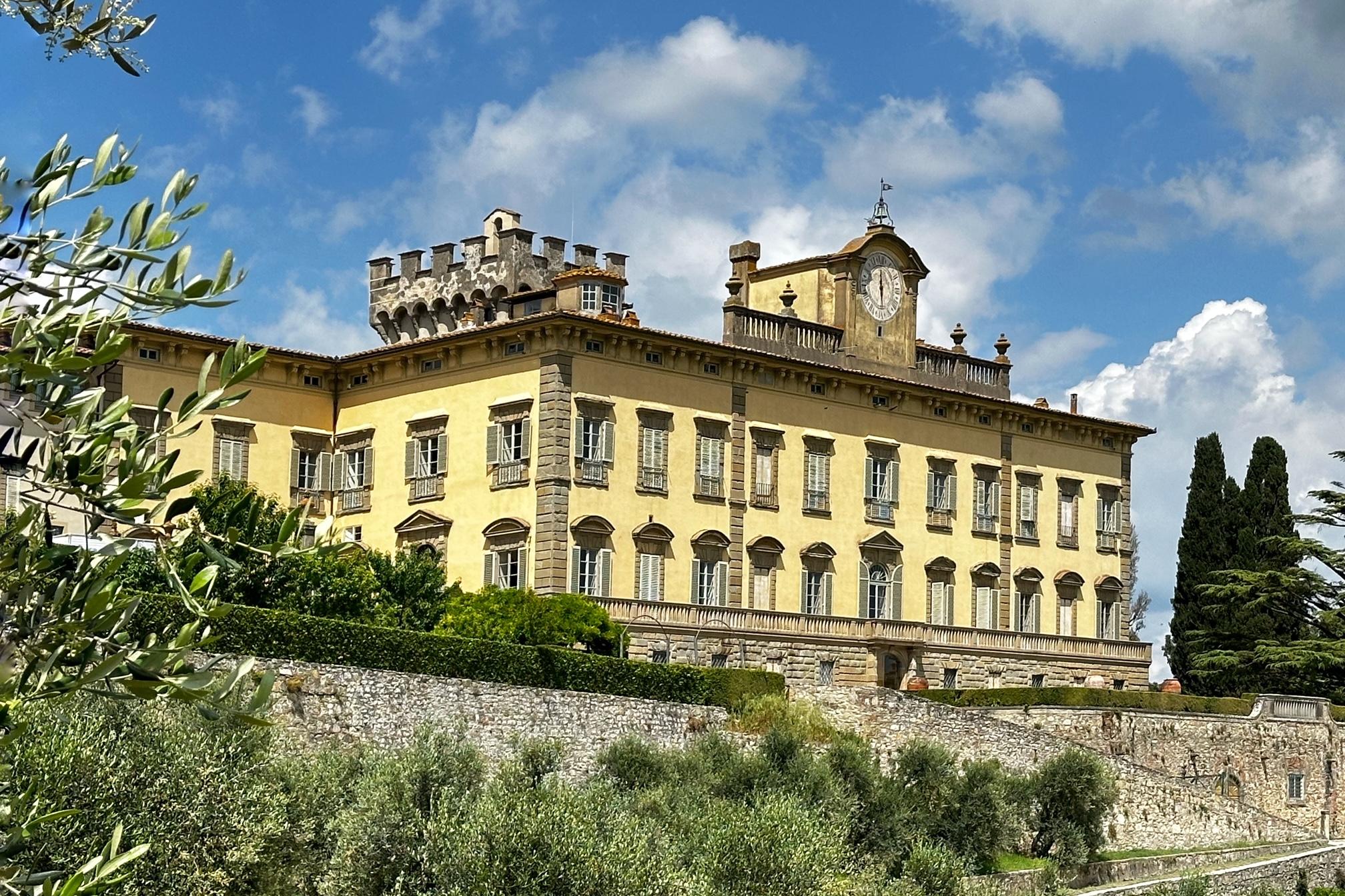 The old estate main building is a private residence