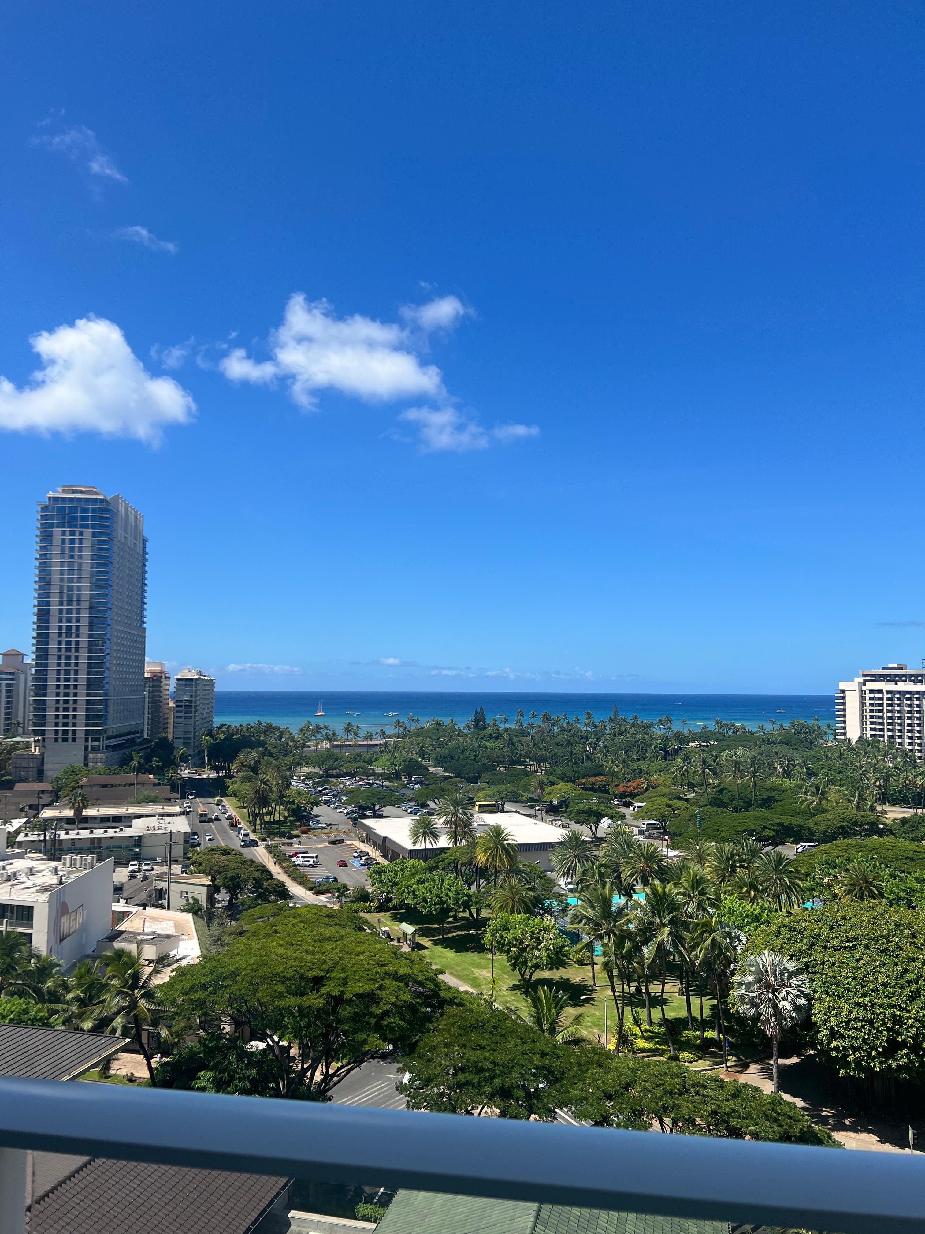 View from our balcony