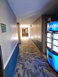 Varme drinks fra sodavandsmaskinen, ismaskinen virkede ikke.