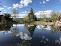 Sitting at the pond.  No FILTER! <3