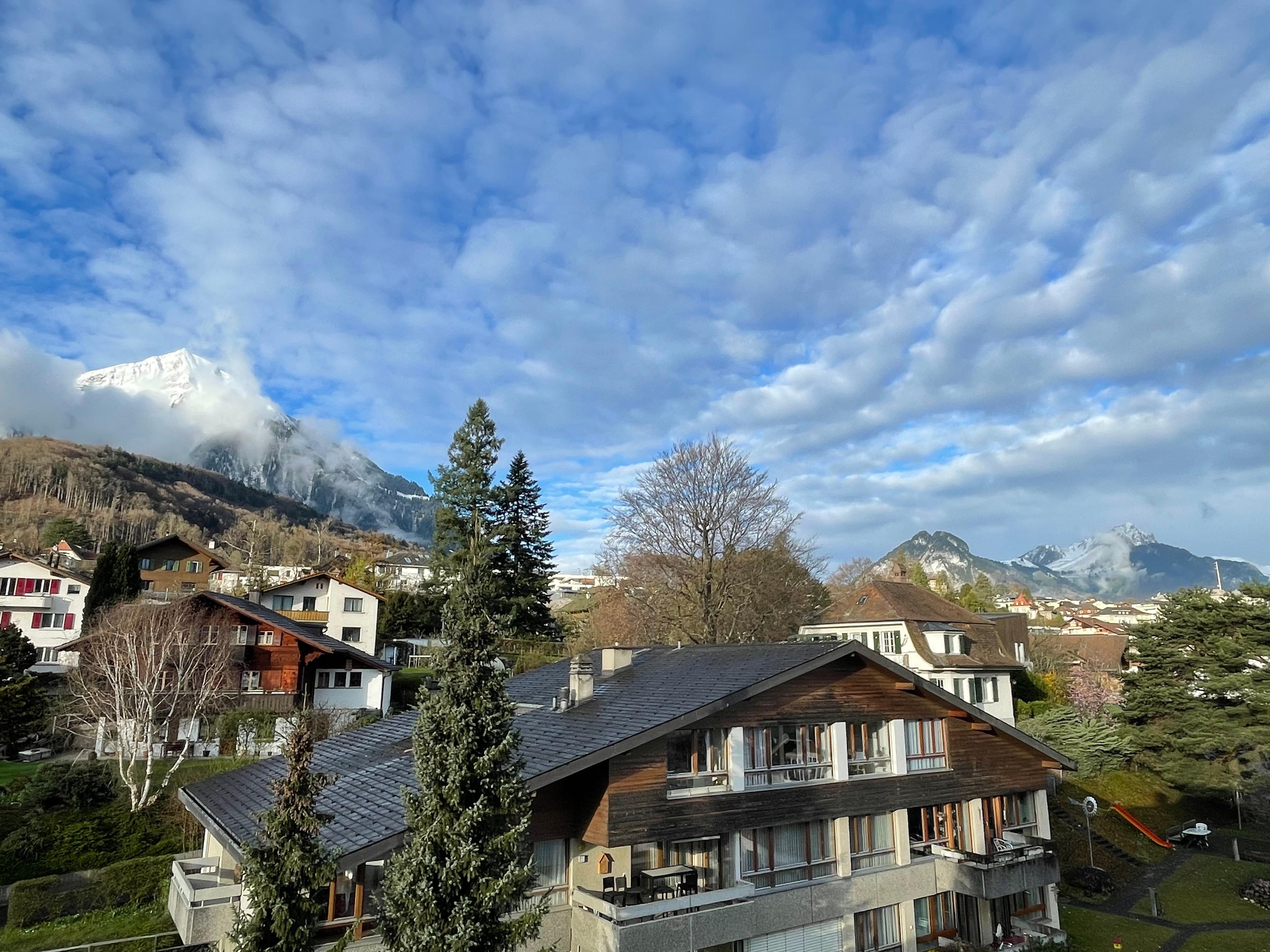 Vue montagne de la chambre 