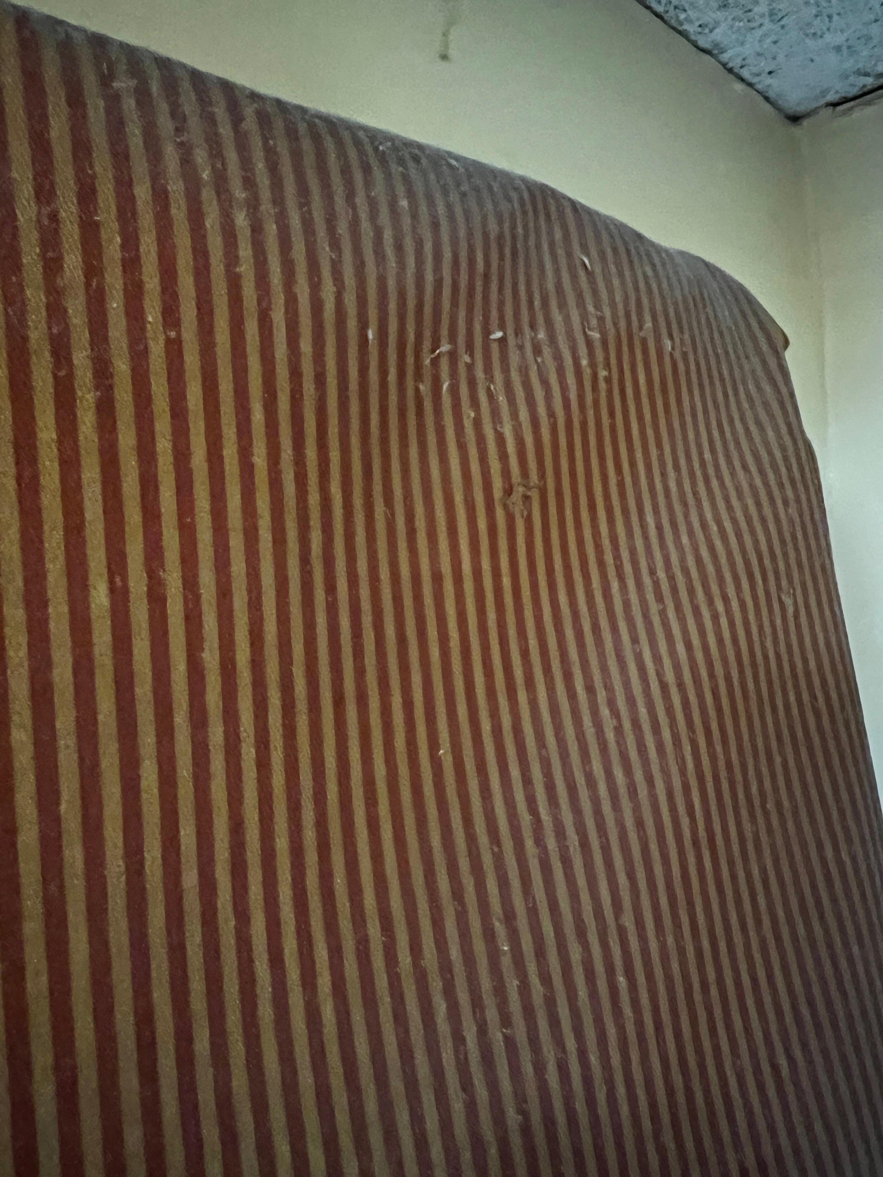 Dust on top of the curtain