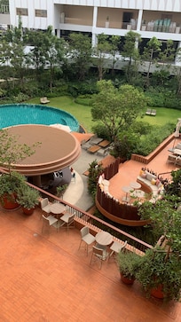 Pool view from balcony