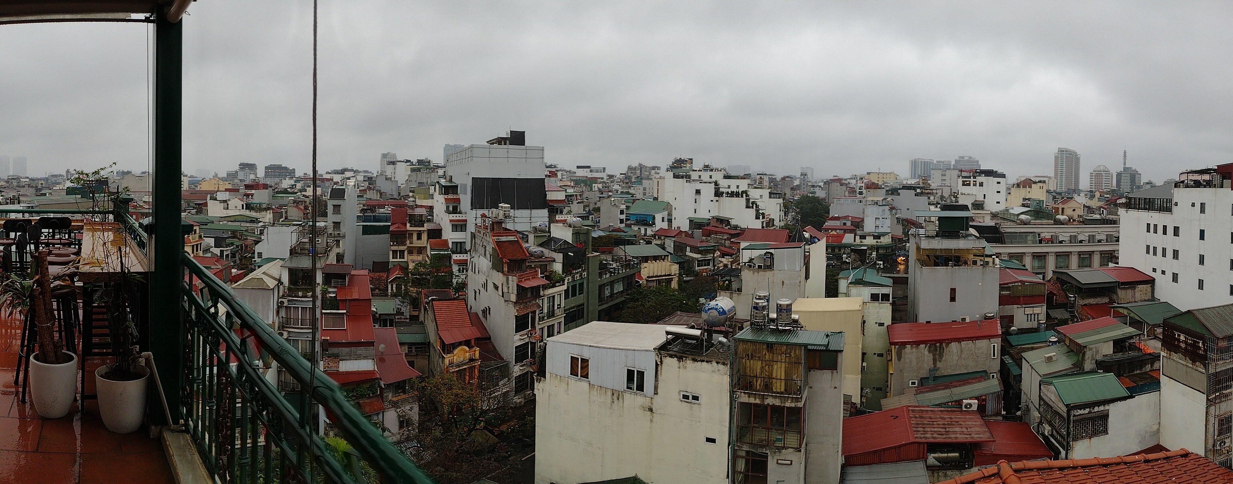 View from the rooftop breakfast area