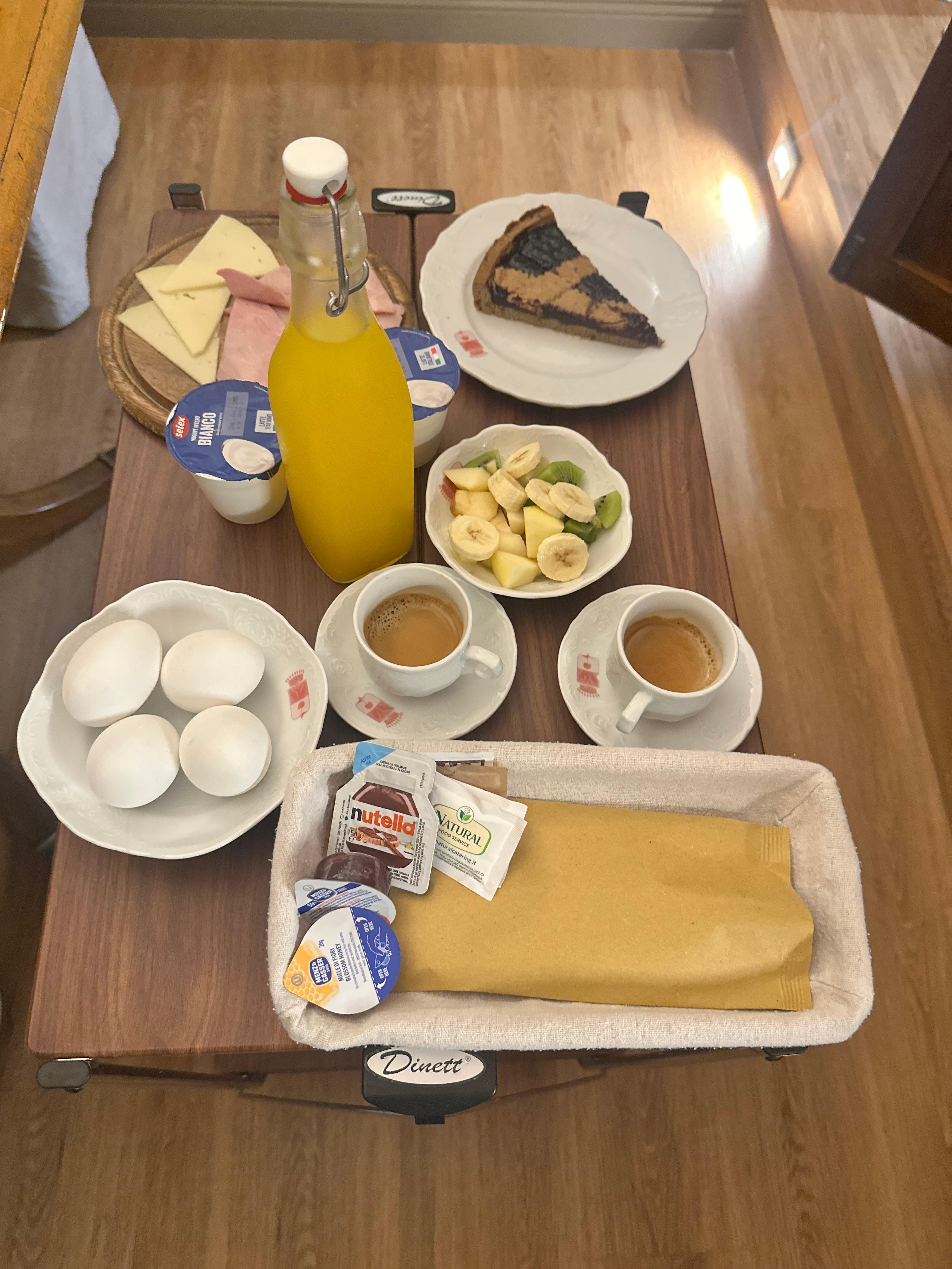 Yummy fresh breakfast for two!!!