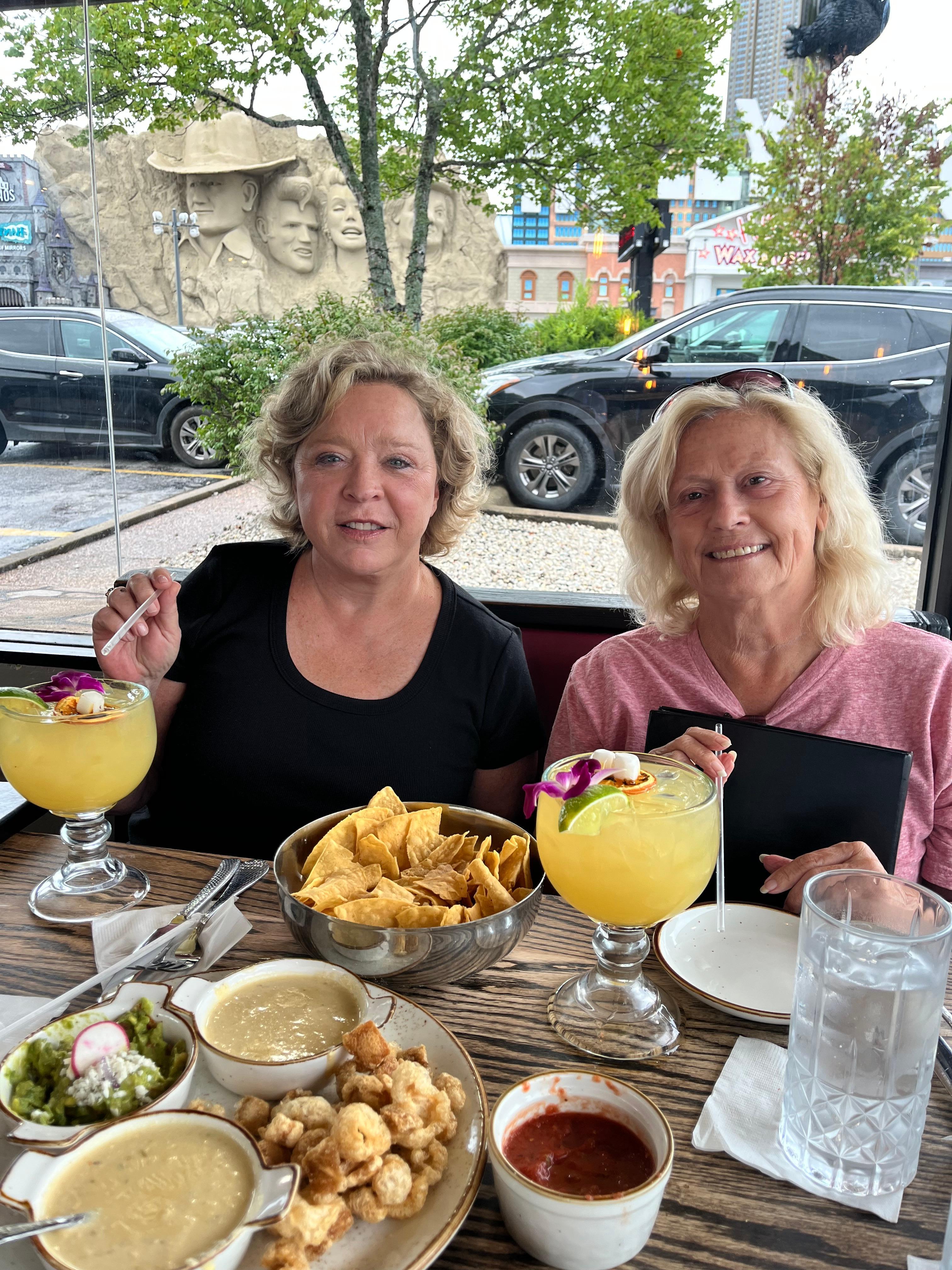Lunch on the Landing at Flaming Margaritas!