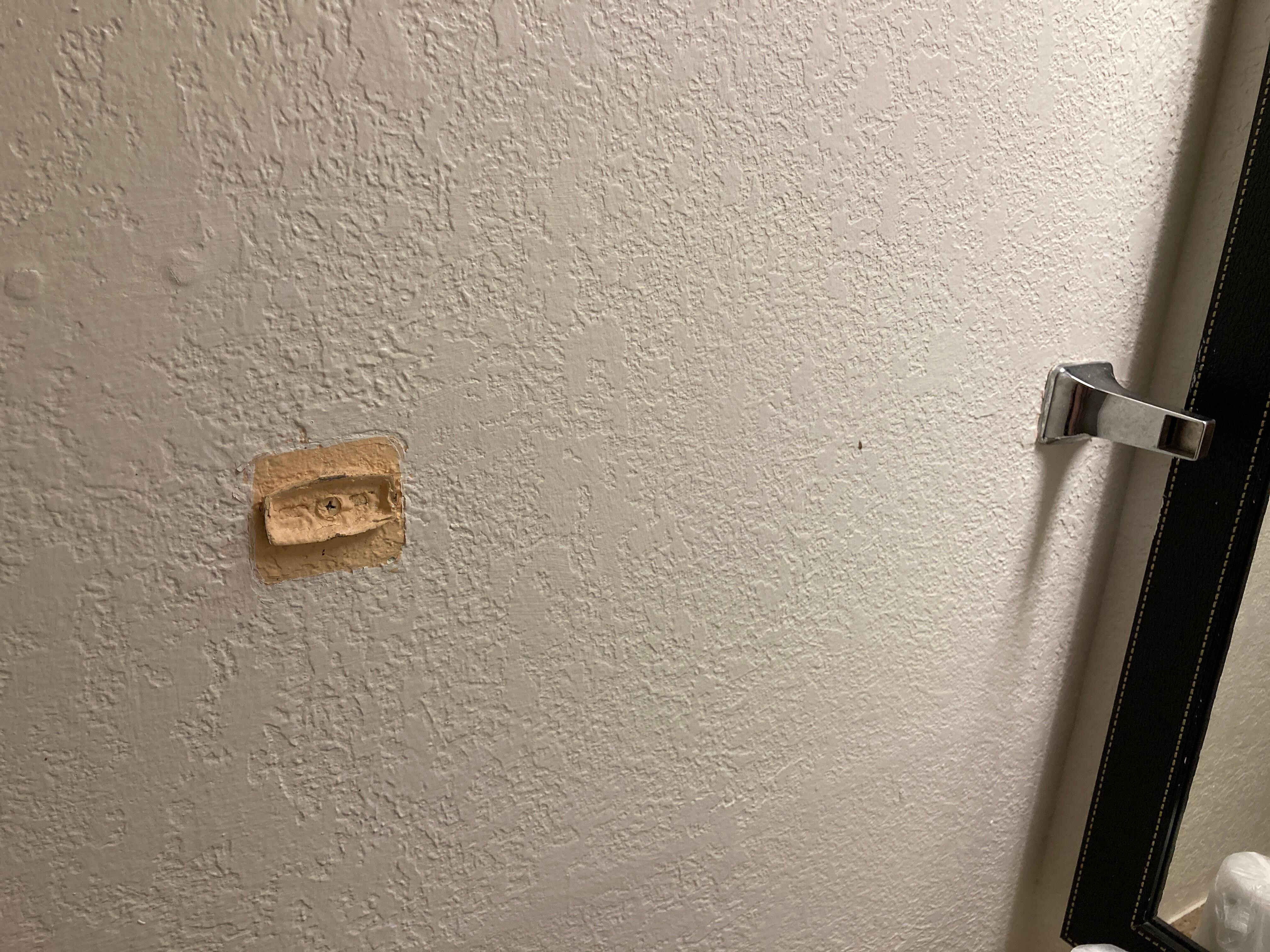 The broken towel holder