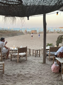 View from the beech bar