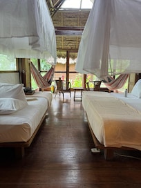 Our room for 3. A king and a twin