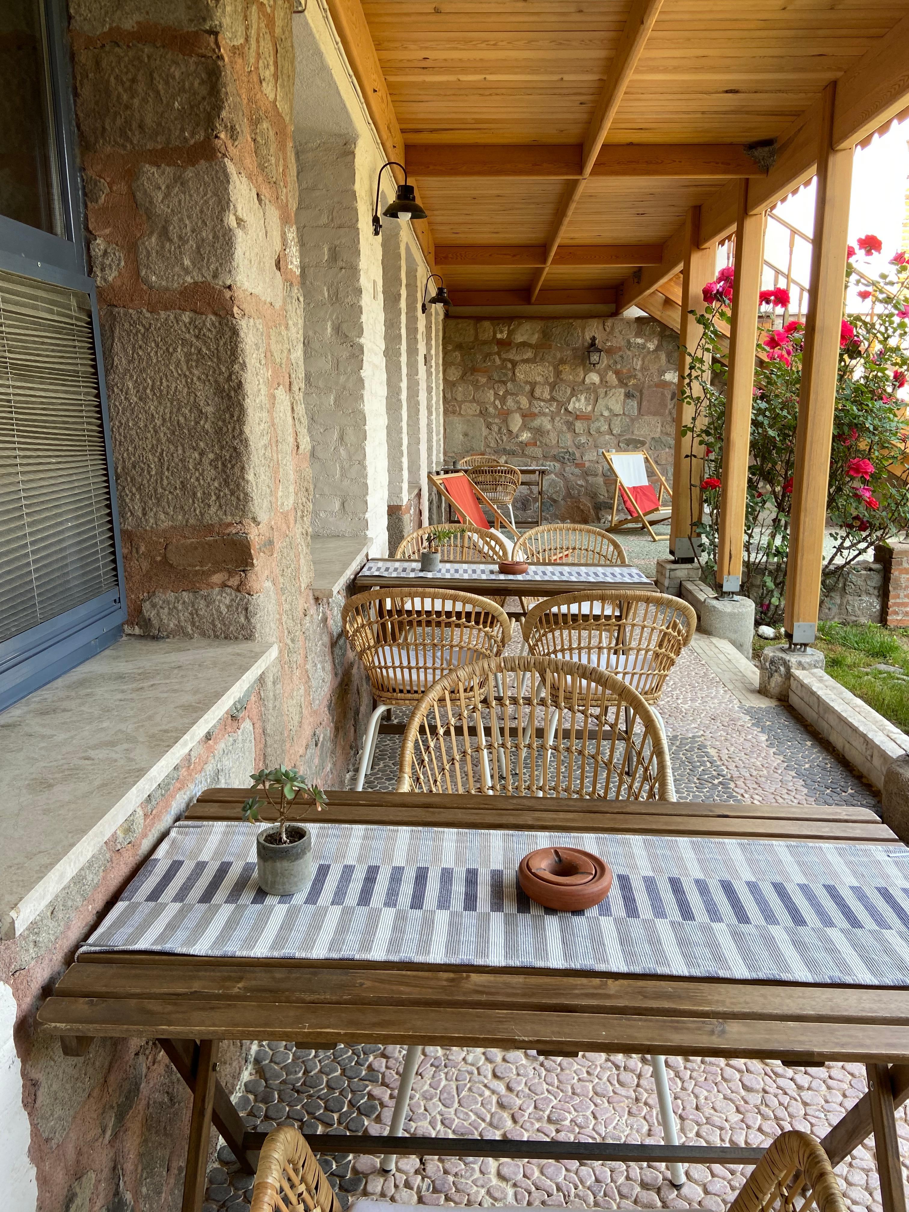 Verandah area outside room