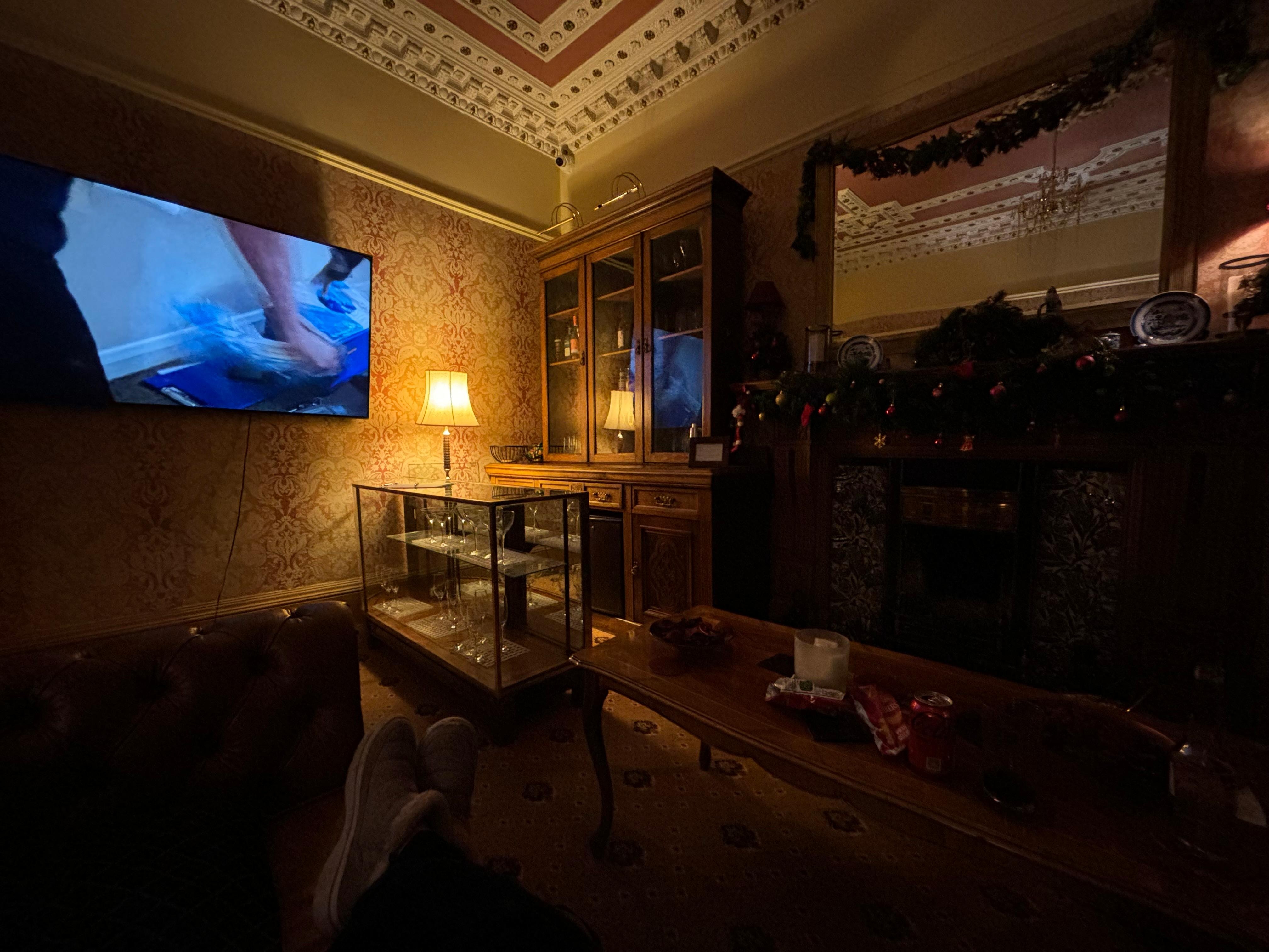 Lounge with honesty bar