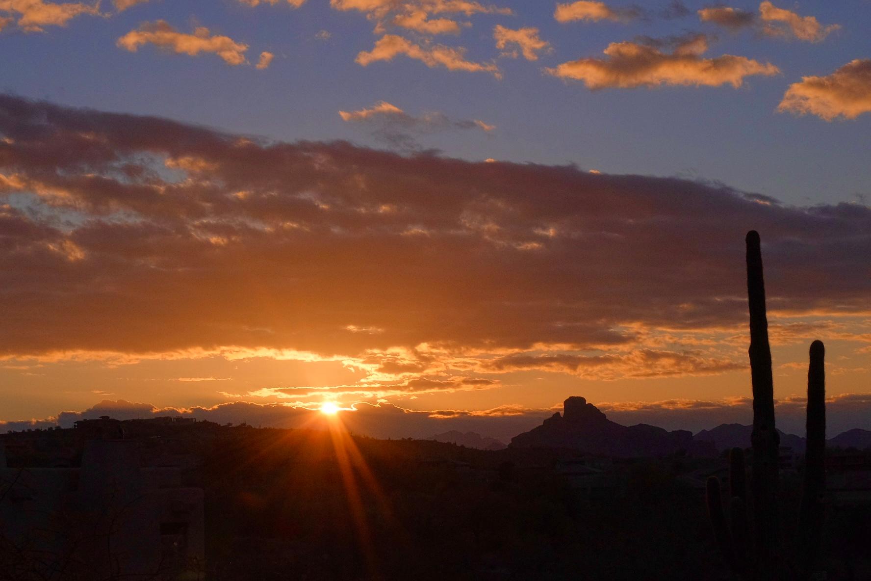 Third Morning Sunrise (view from our balcony)