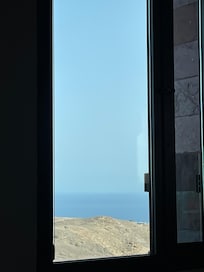 The view from our amazingly comfortable bed.
