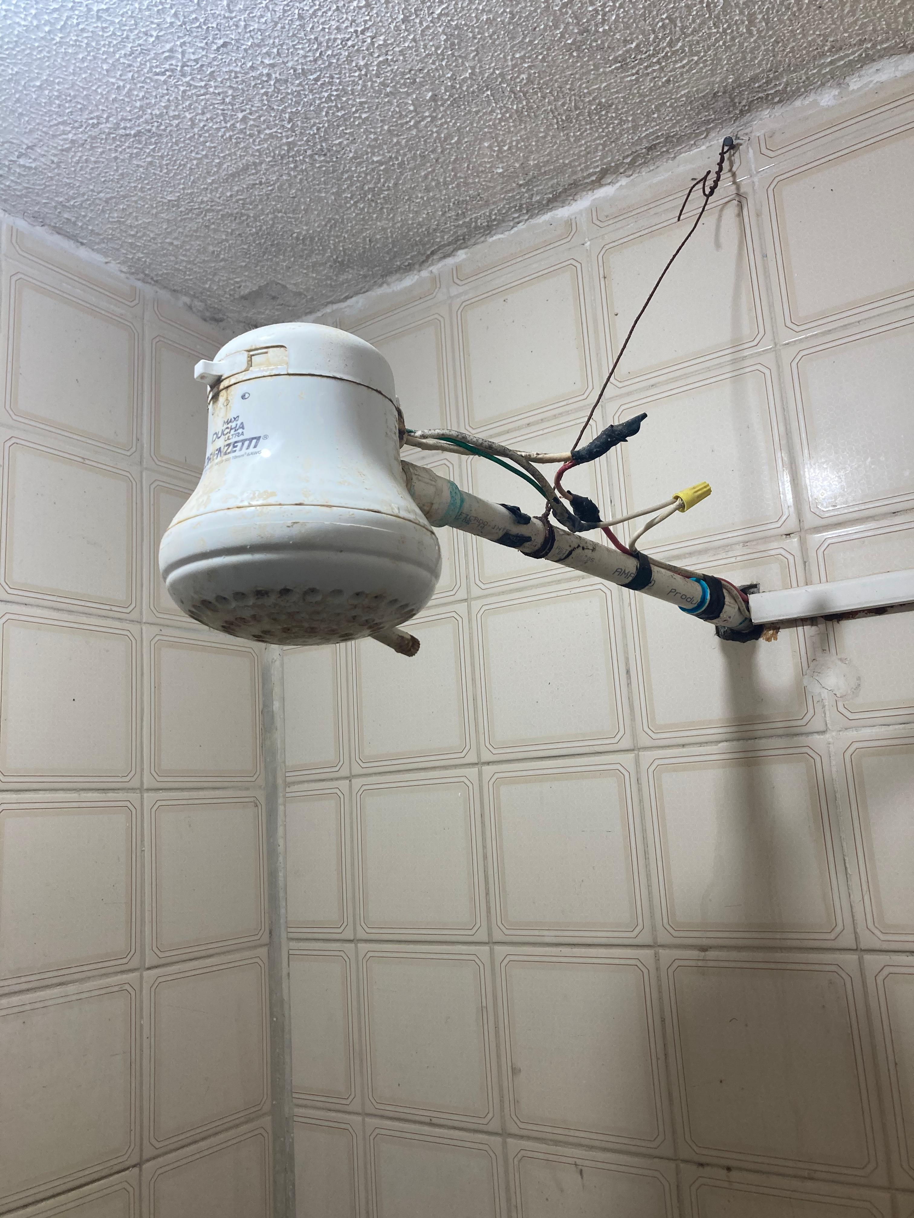 Broken shower, no hot water