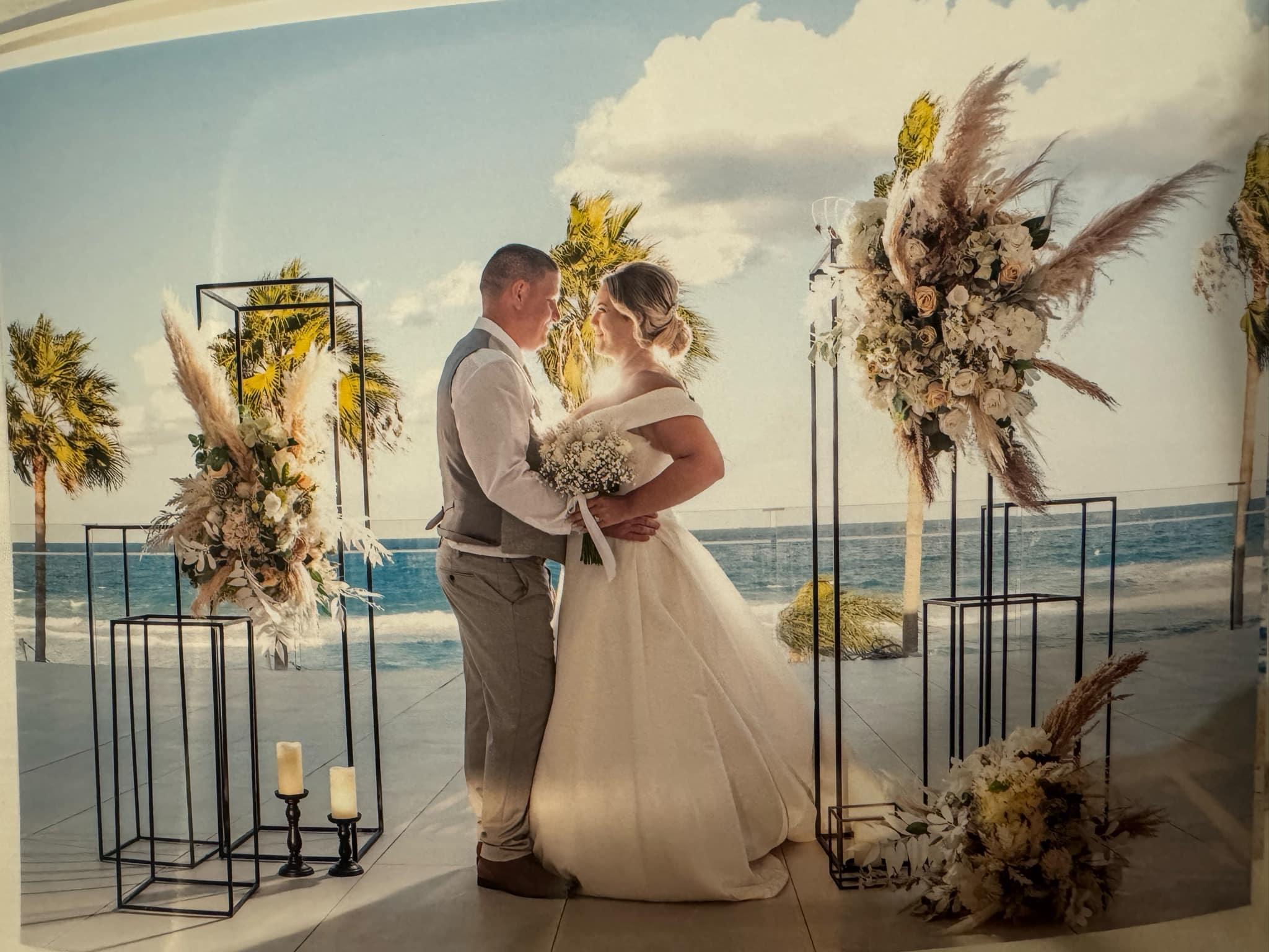 Wedding on the terrace of Constantinos the Great Hotel.