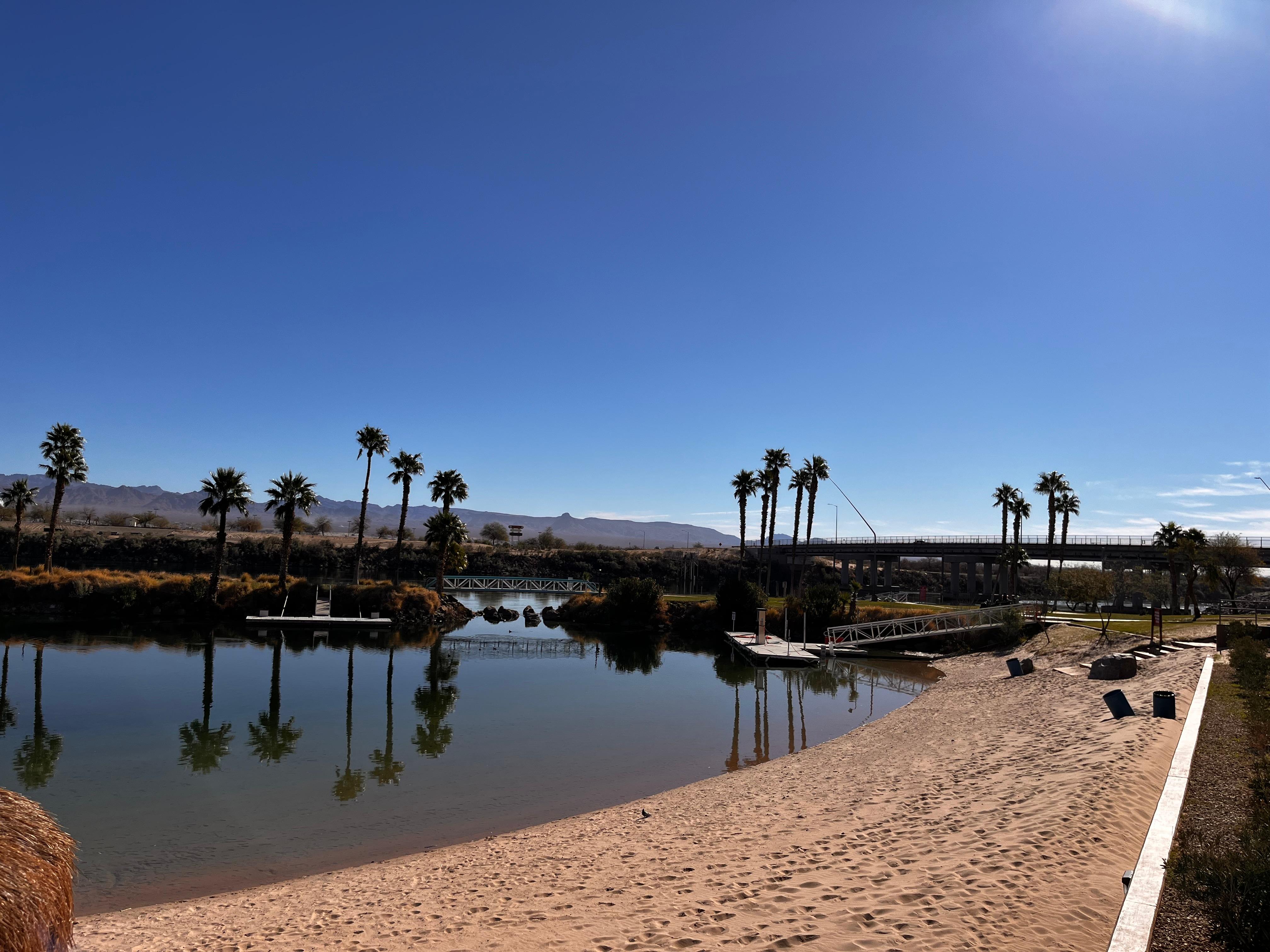 The beach at the resort