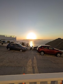 Sunset from the patio in front of our room