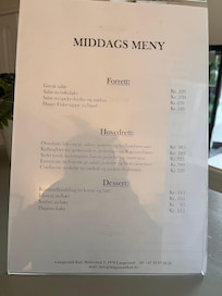 God middag fikk vi servert.