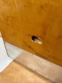 Hole in bathroom door