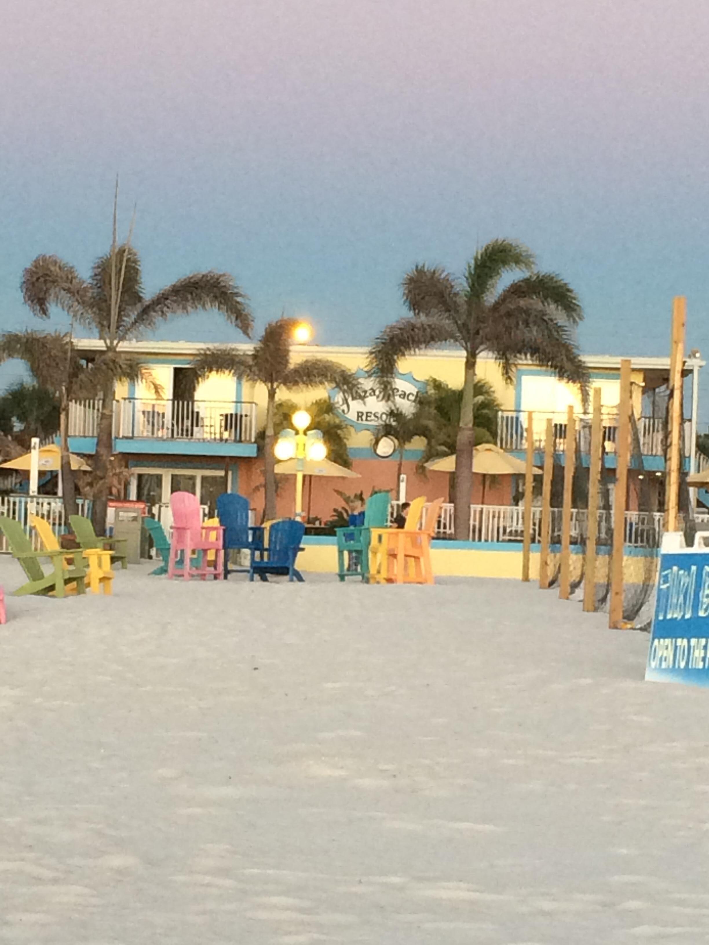 Beach view of property