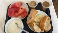 This breakfast was the worst I got, so after I got really angry and sad they bring me better breakfast.