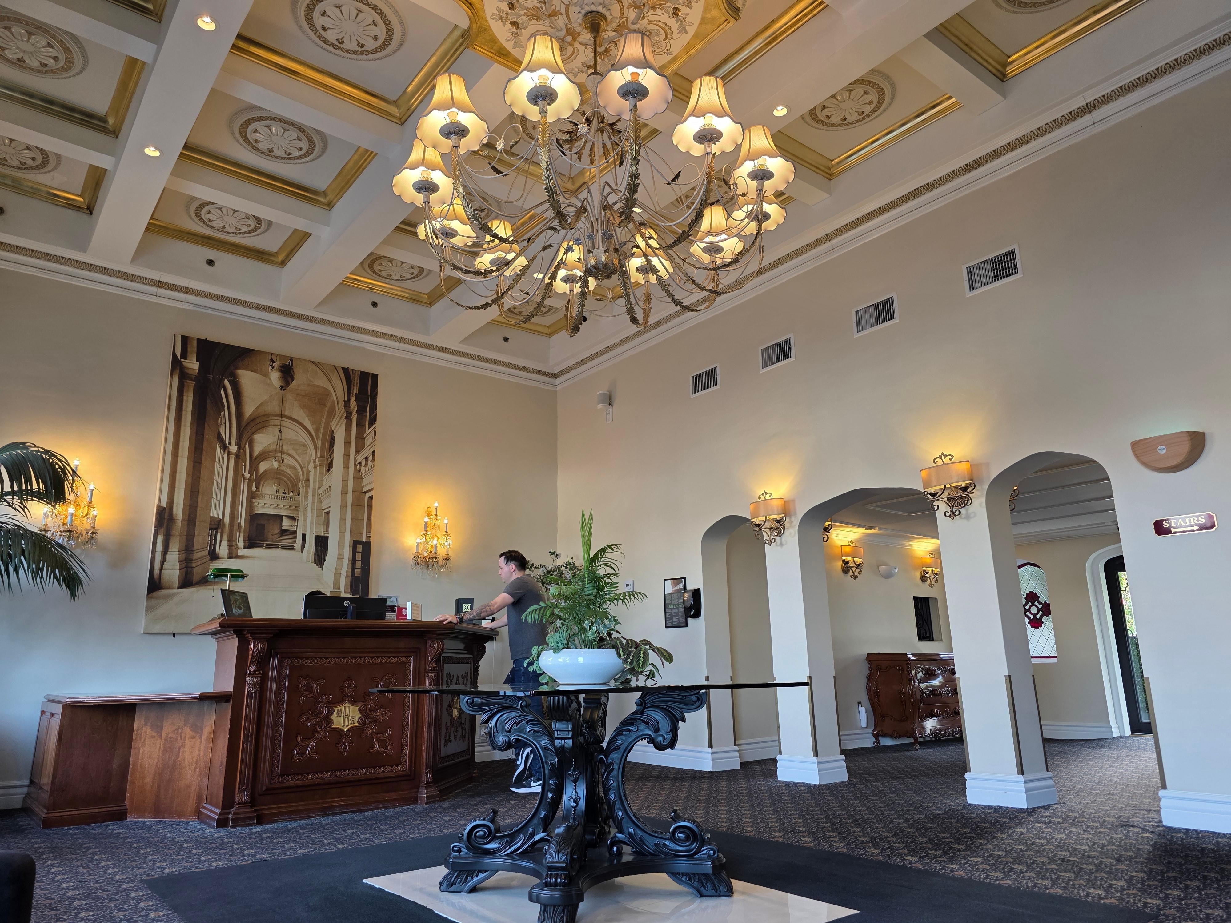 The welcoming lobby area. 