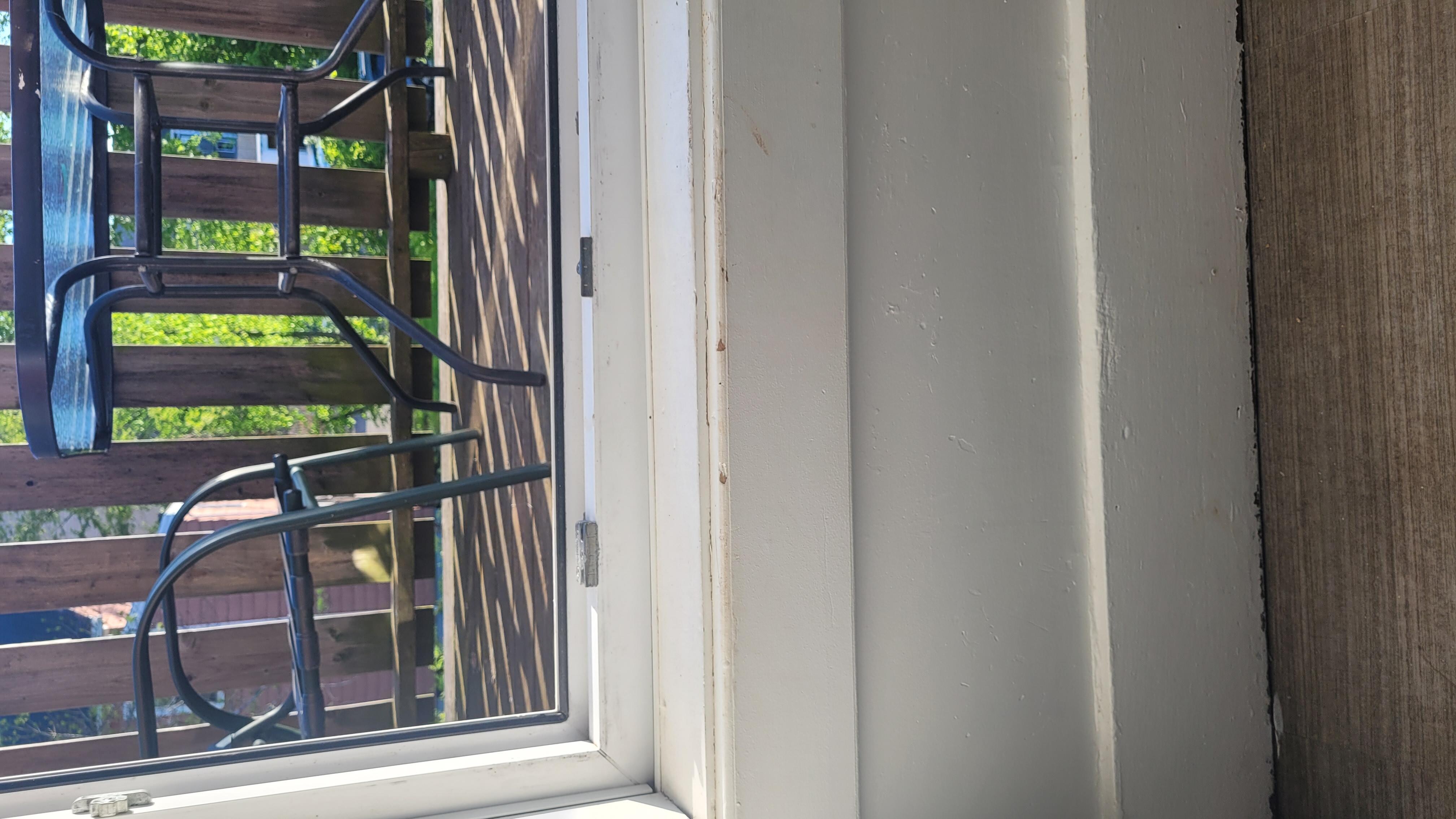 The height of the step to get on the balcony. About 2 feet high.