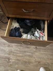 Used underwear and ketchup packets in one of the drawers. Appalling.