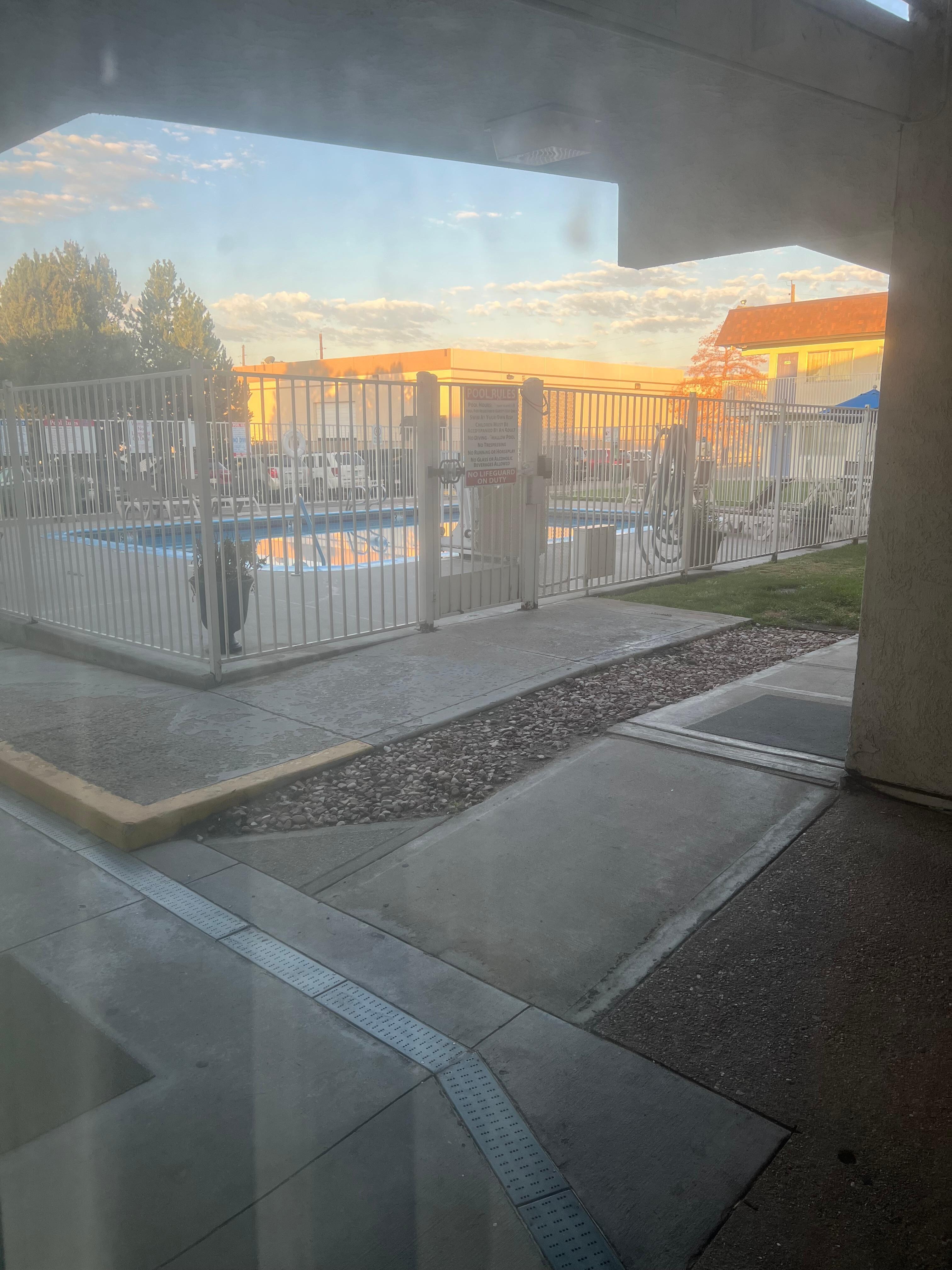 Outside the window