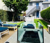 Beautiful back yard area.