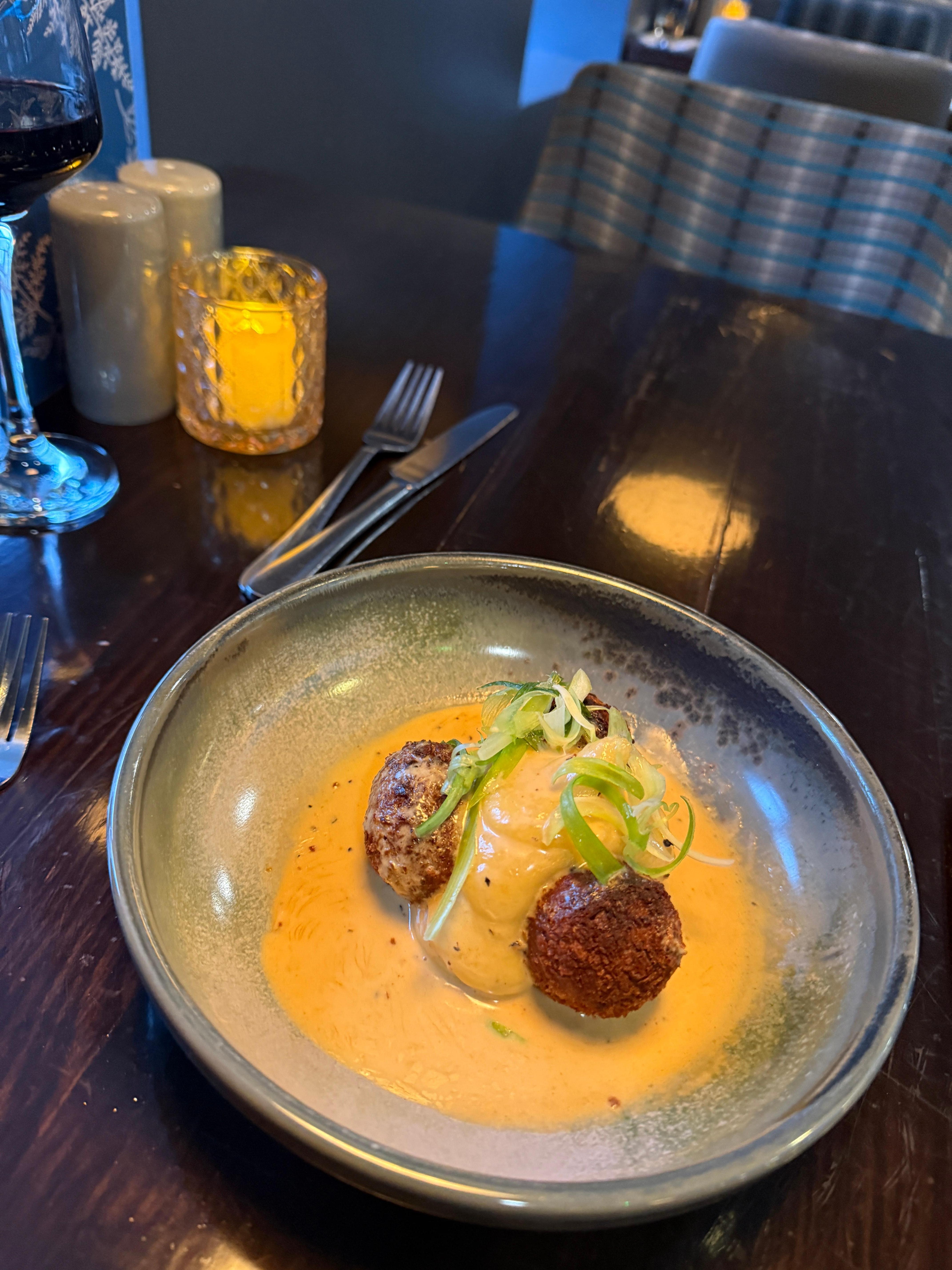 Haggis Bon Bons - a great choice for a starter. 