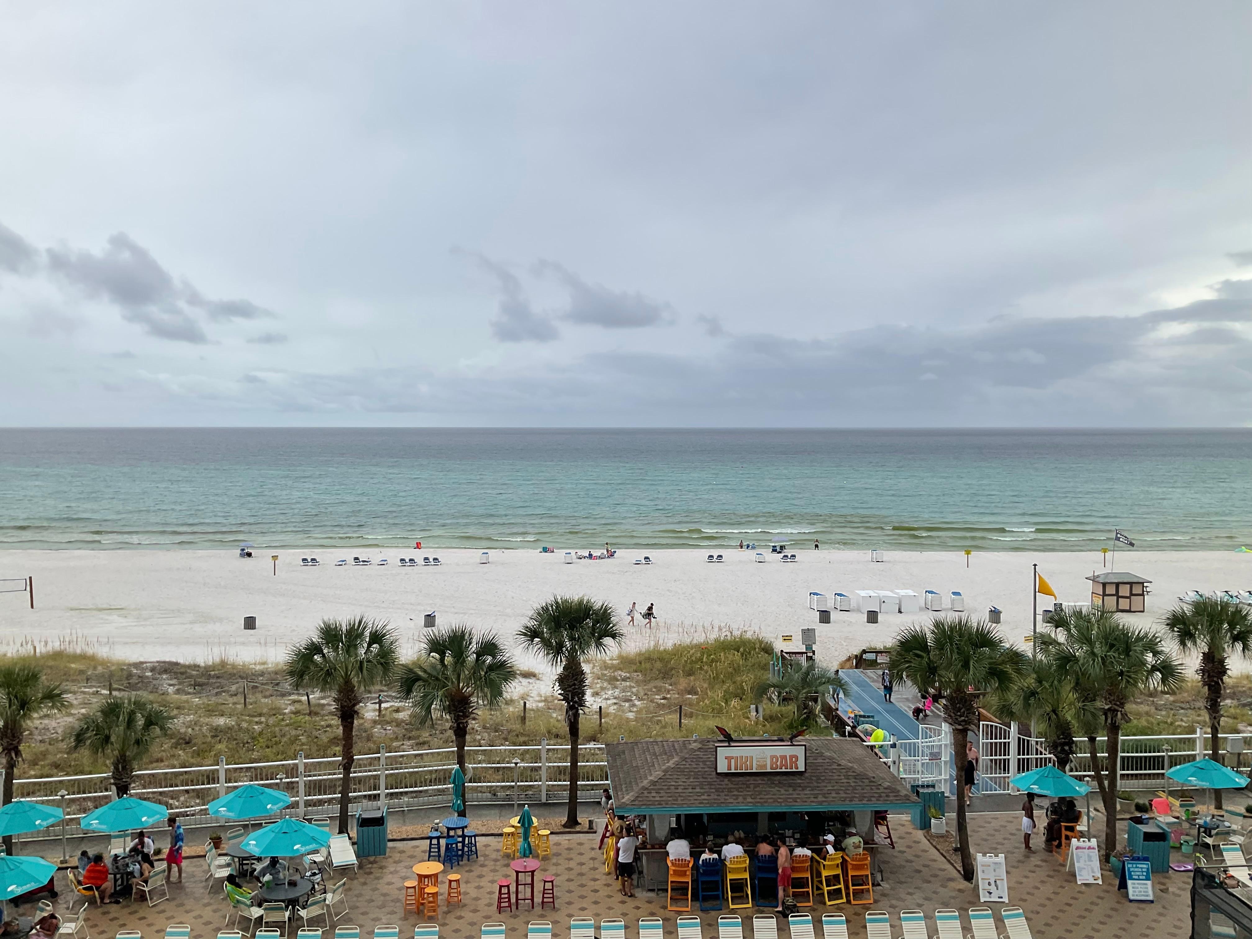 This picture was taken from our room.