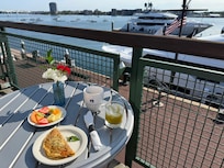 Breakfast on room deck