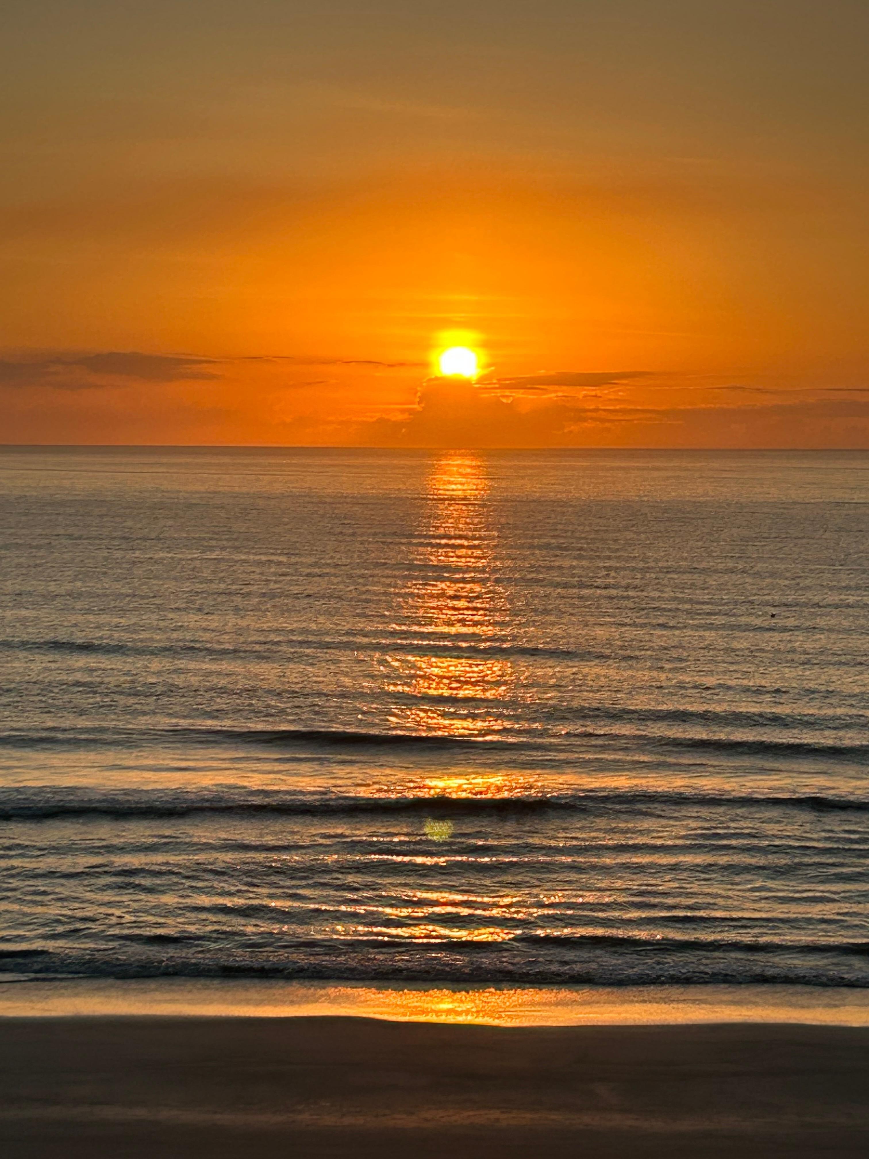 Our view of the sunrise from the balcony 