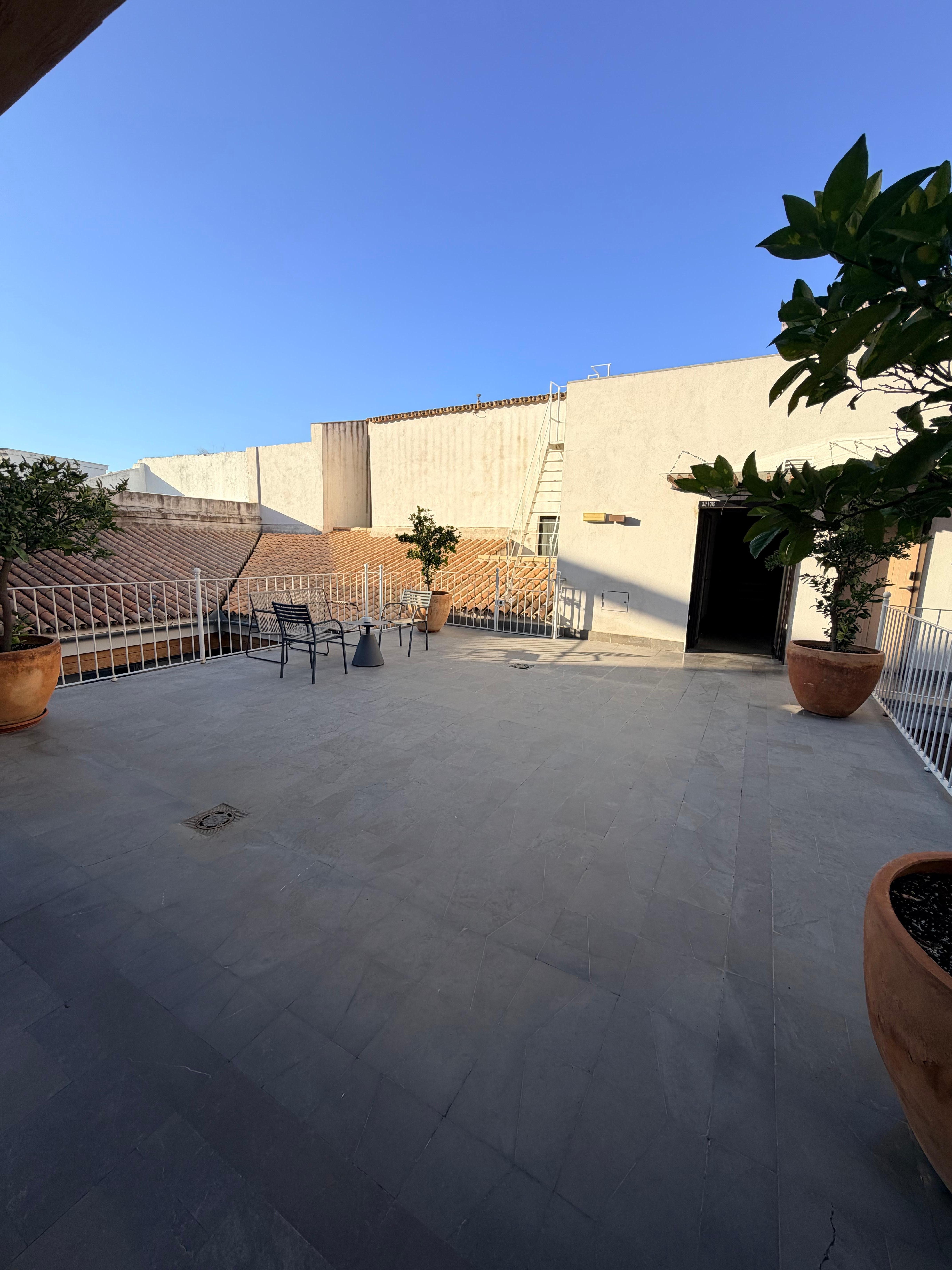 The patio outside our room