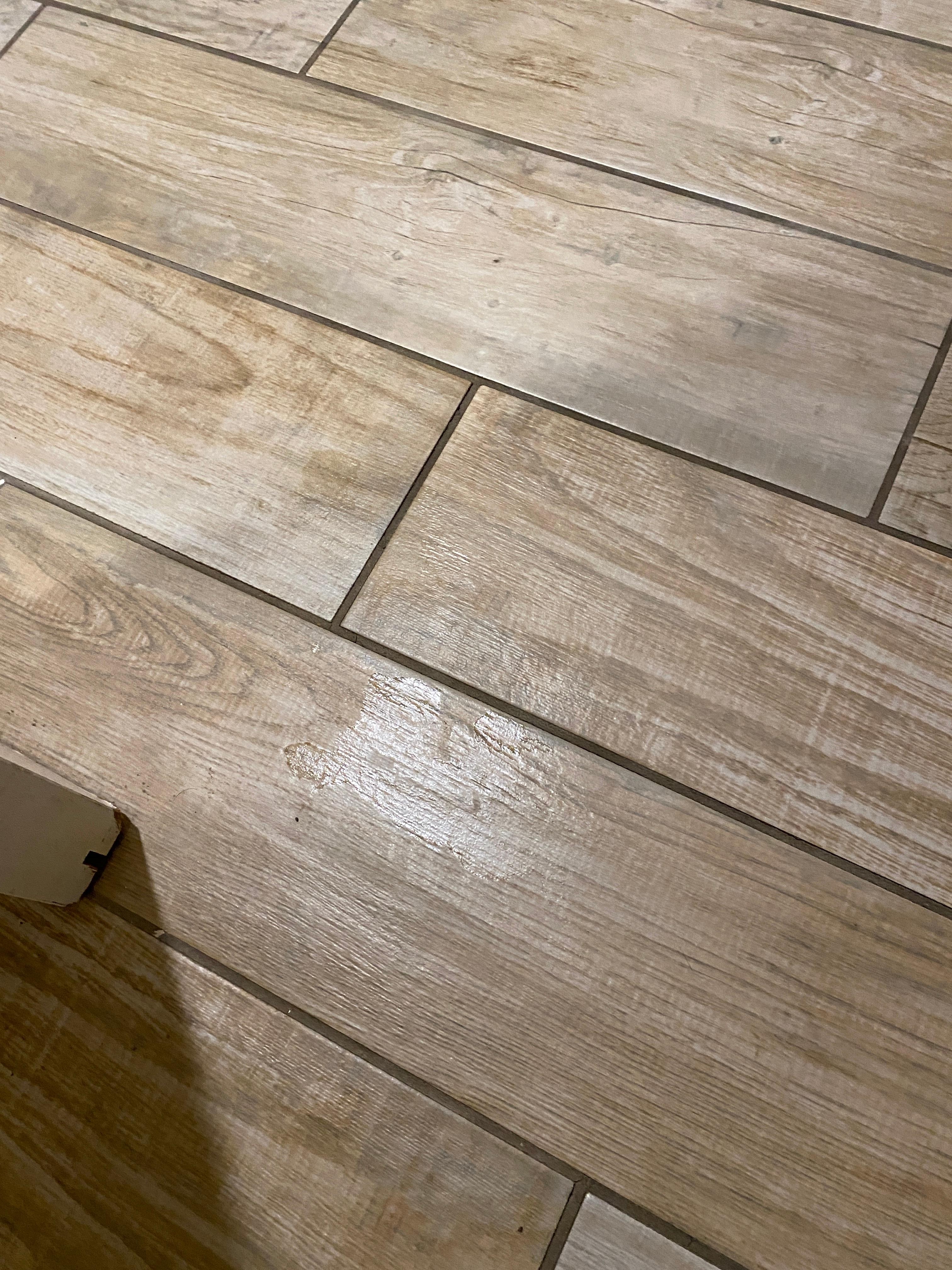 Dirty floors- floors were not mopped 