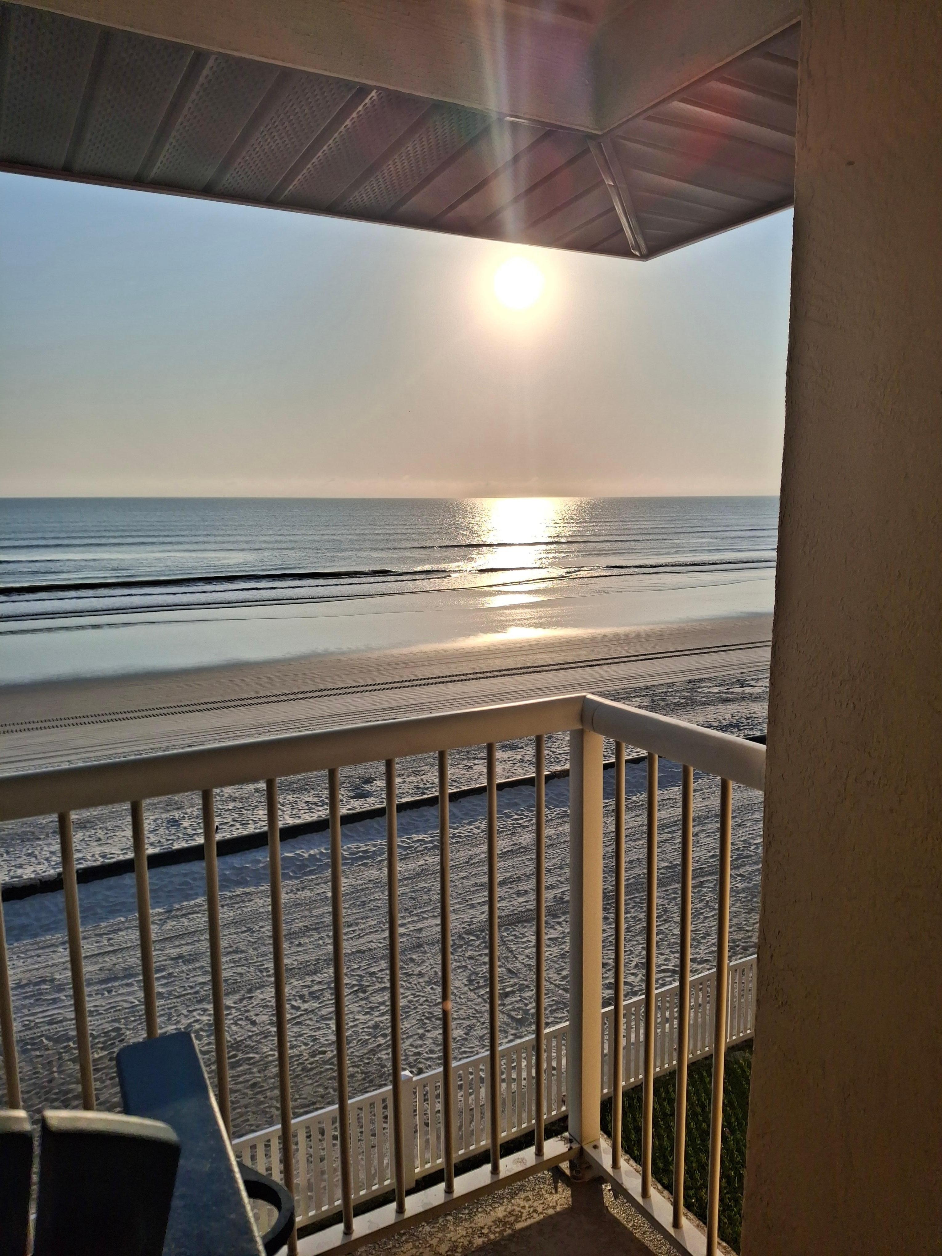 Sunrise from the balcony