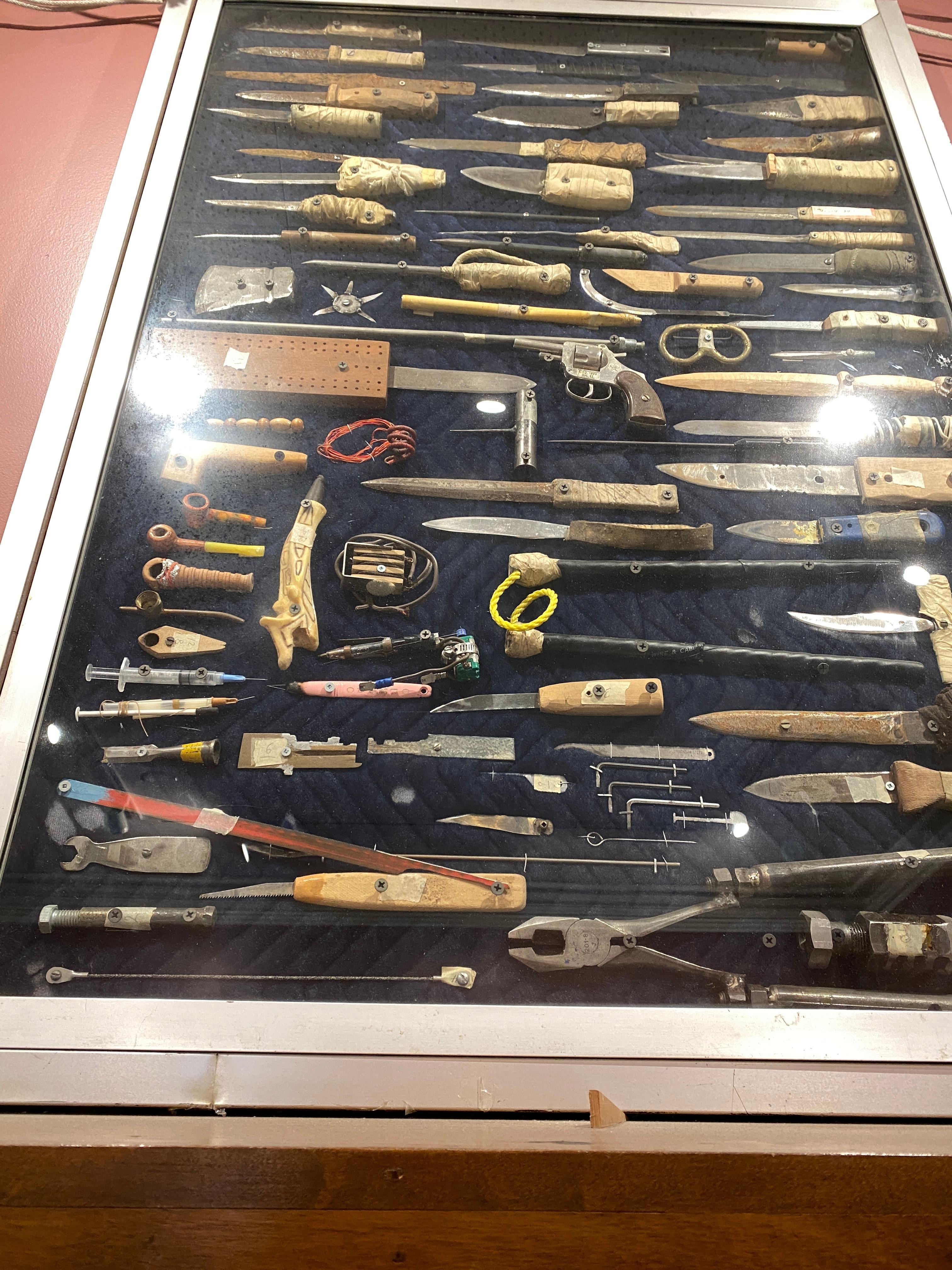 Small segment of weapons from men's prison. 