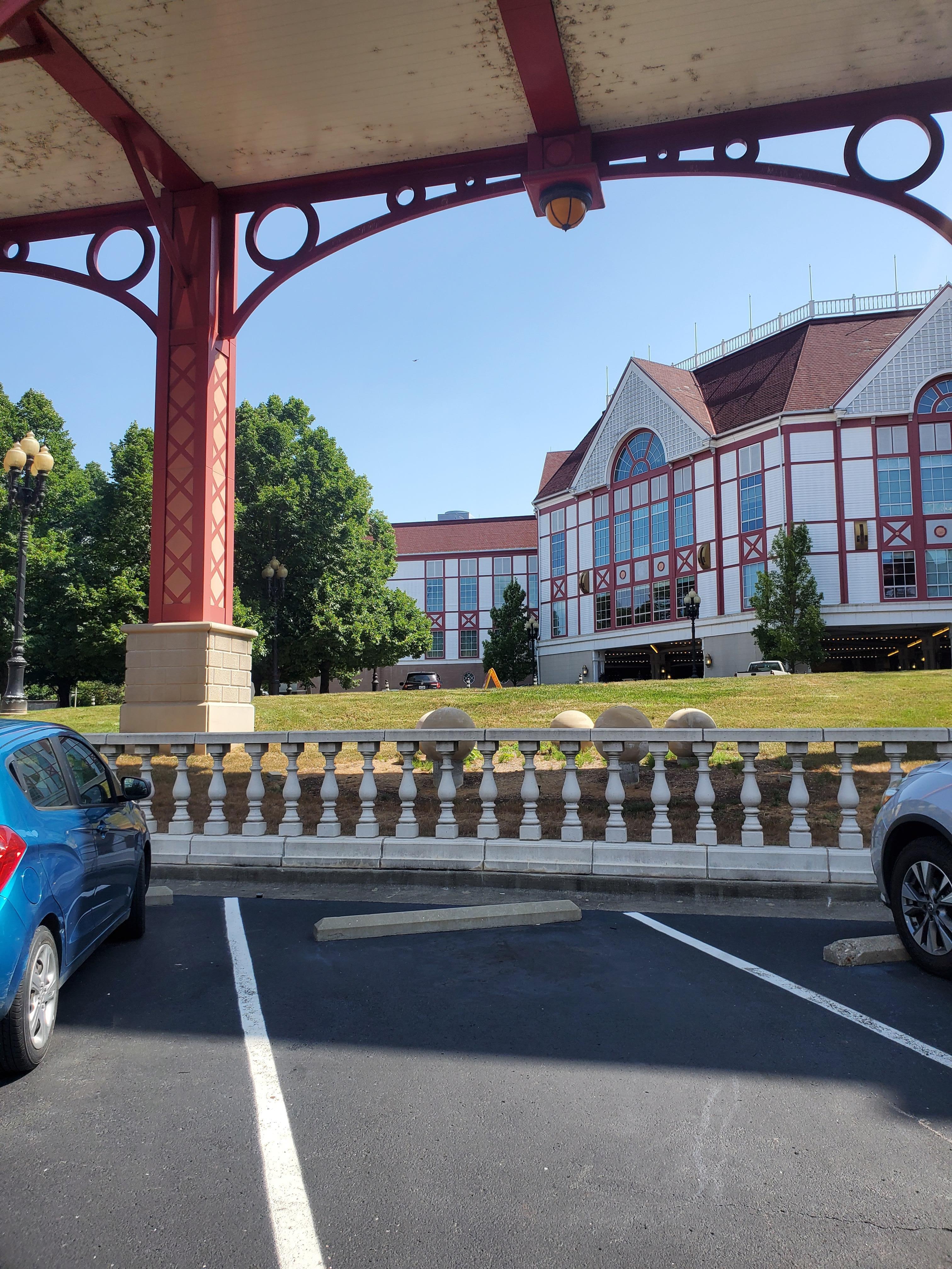 One of the parking areas.