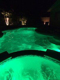 Pool at night