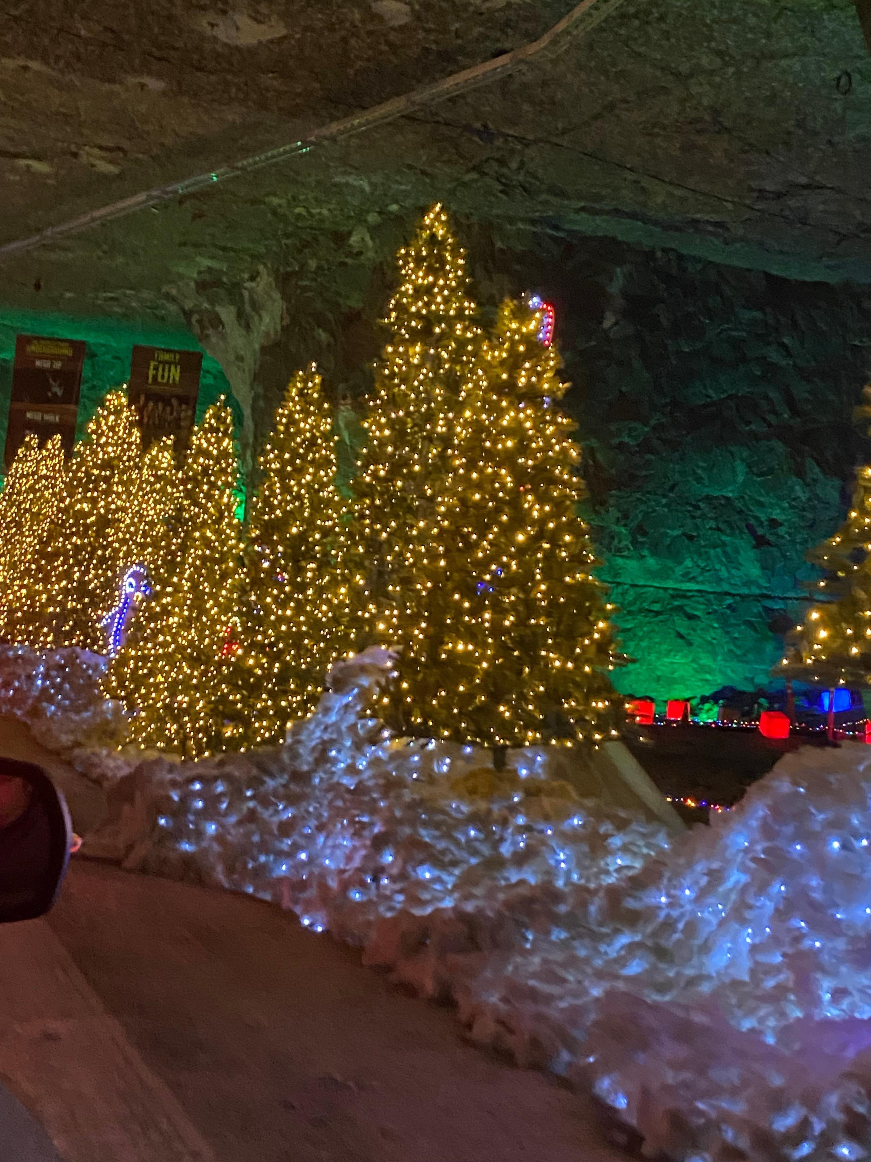 We went to the Mega Cave for the lights 