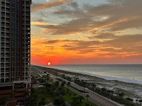 Sunrise from balcony.