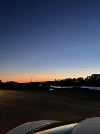 Sunset view from front of hotel