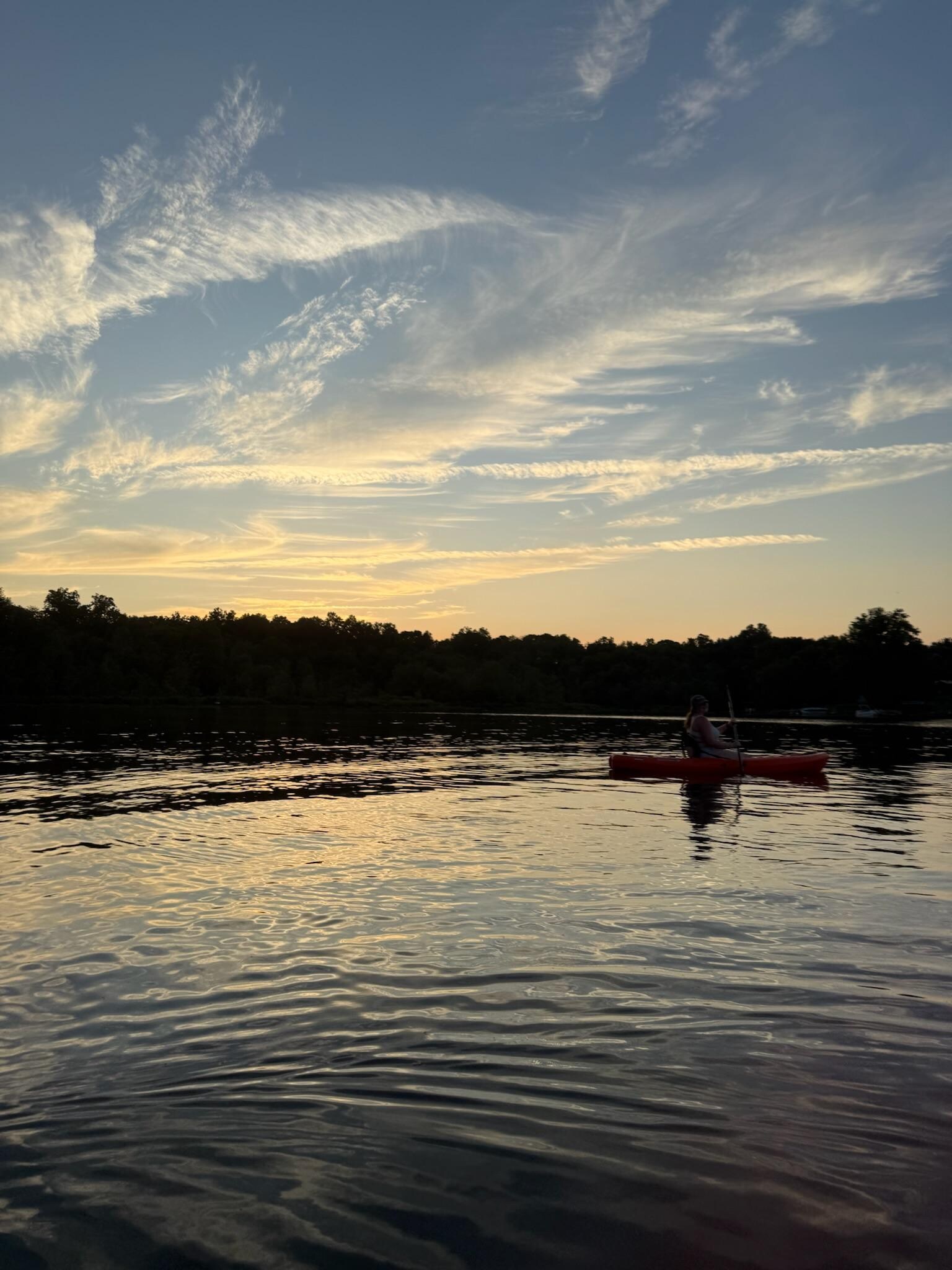 Beautiful sunset from the dock 
