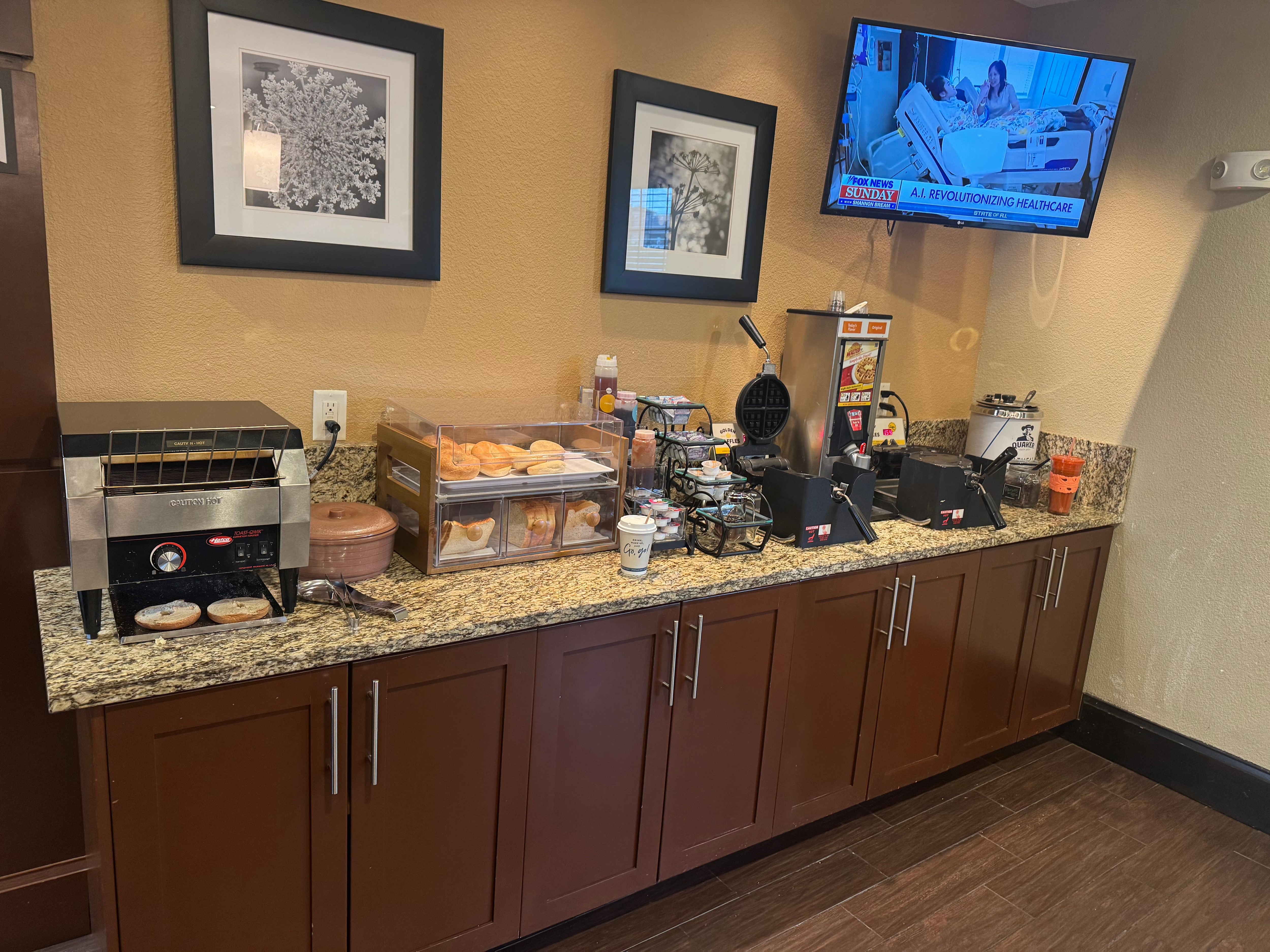 1/4 of breakfast bar 