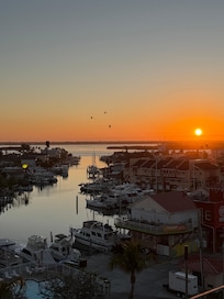 Roof top view at sunrise