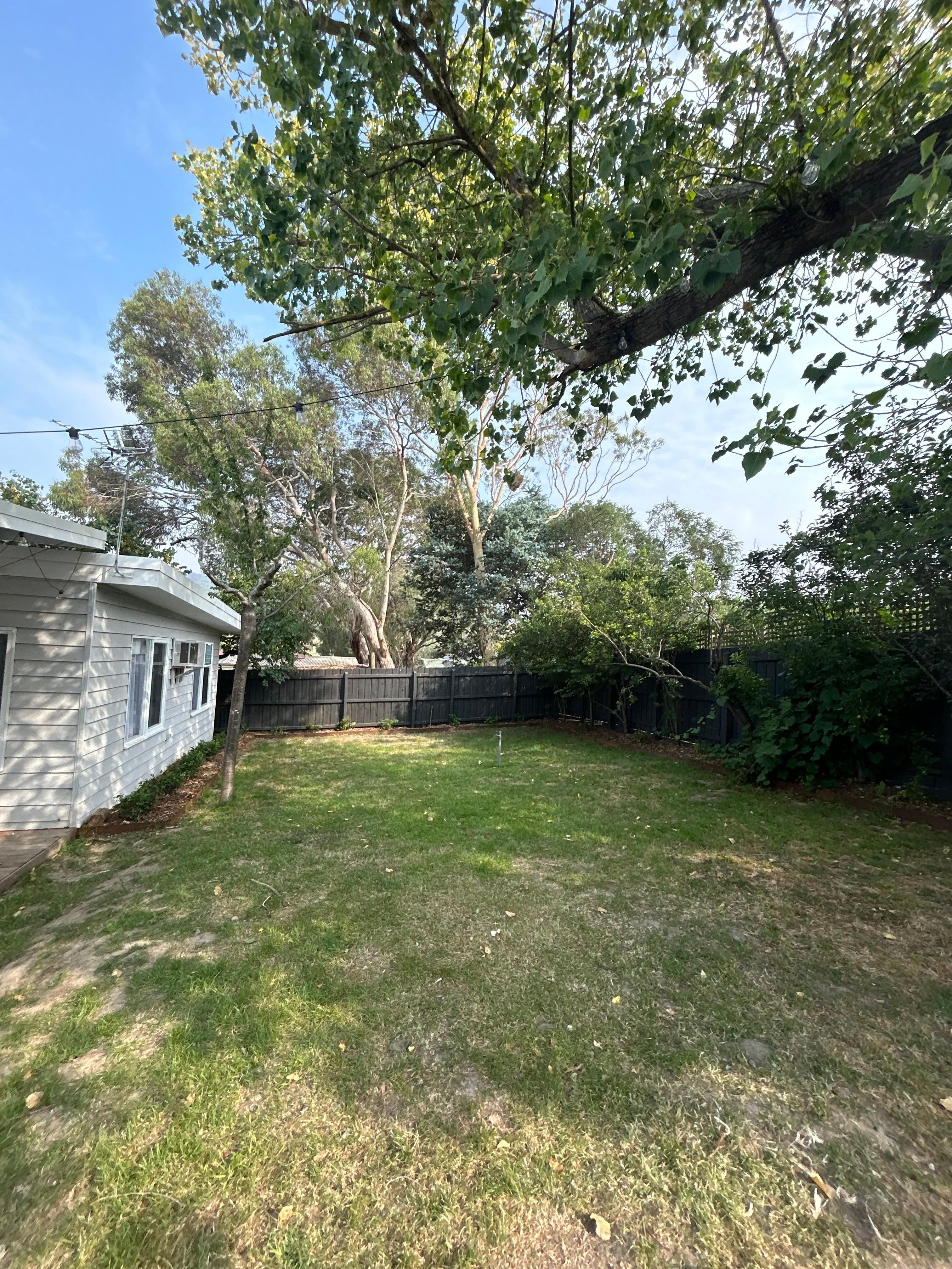 Plenty of backyard for kids